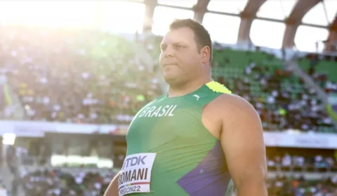 Darlan Romani garante vaga na final do Mundial de arremesso de peso disputado nos Estados Unidos neste domingo ,17