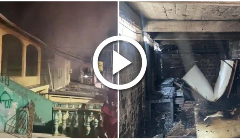 VÍDEO: fogo destrói casas no Bairro Petrópolis, Zona Sul de Manaus
