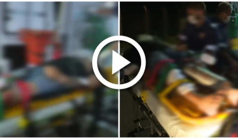 VÍDEO: colisão entre motocicletas deixa três feridos na Zona Centro-Sul de Manaus