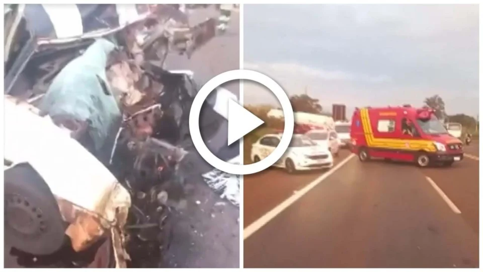 VÍDEO: confira momento em que jornalista percebe que filho é vítima de acidente em SP