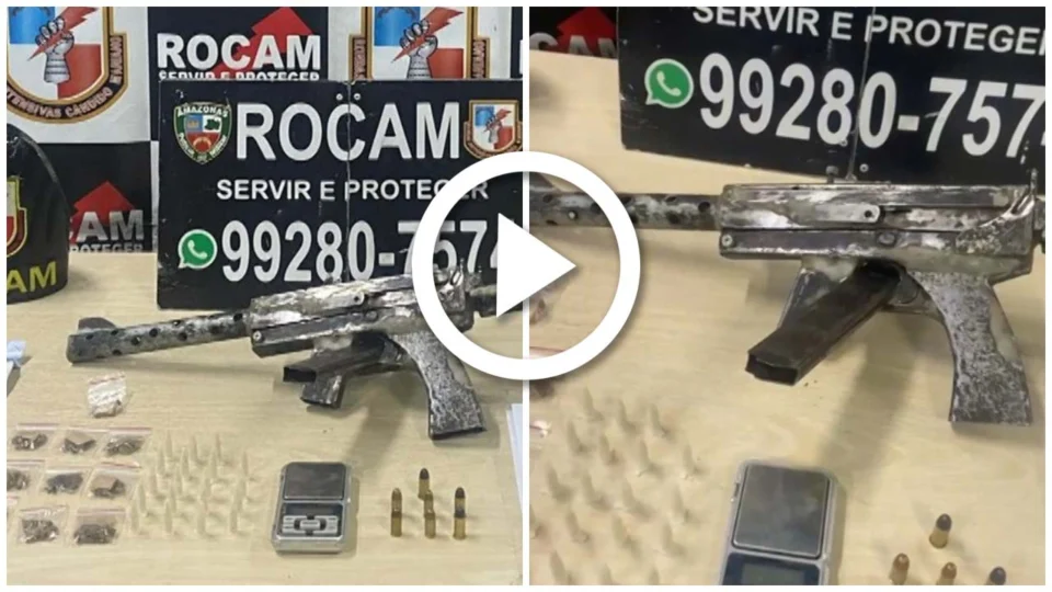 VÍDEO: homem é preso com arma caseira em abordagem na Zona Norte de Manaus