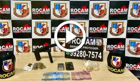 VÍDEO: homem é preso com arma e droga na Zona Norte de Manaus
