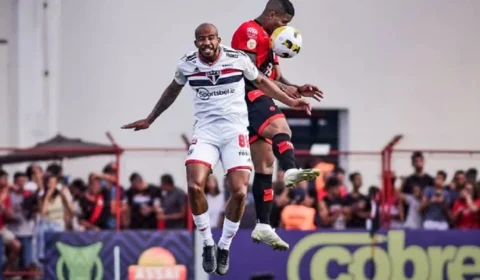 São Paulo vence Atlético/GO por 2 a 1 no Brasileirão e se qualifica para Libertadores