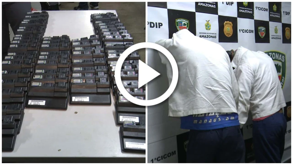 VÍDEO: industriários são presos em flagrante por furtar fábrica de Manaus