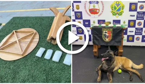 VÍDEO: drogas são encontradas em base de mesa de embarcação entre Coari e Tefé, interior do Amazonas