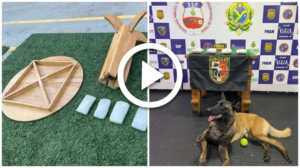 VÍDEO: drogas são encontradas em base de mesa de embarcação entre Coari e Tefé, interior do Amazonas