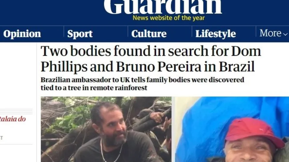 Desaparecidos no AM: jornal britânico diz que embaixada avisou sobre dois corpos na floresta; PF nega