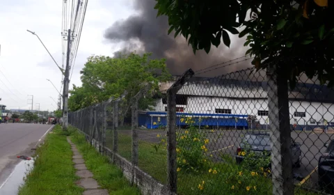 VÍDEO: incêndio atinge fábrica de embalagens na Zona Leste de Manaus