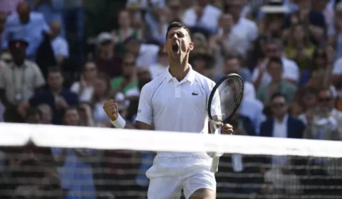 Novak Djokovic garante vaga em mais uma final de Wimbledon na Inglaterra