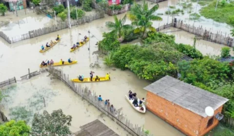Prefeitura de Parintins, no AM, decreta situação de emergência, após temporal alagar cidade
