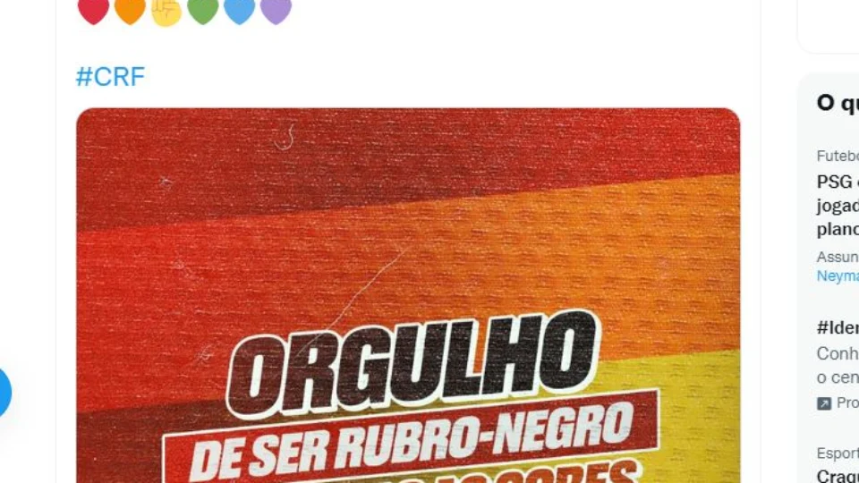 Clubes da Série A do Brasileirão como Flamengo e São Paulo valorizam Dia Internacional do Orgulho LGBTQIA+