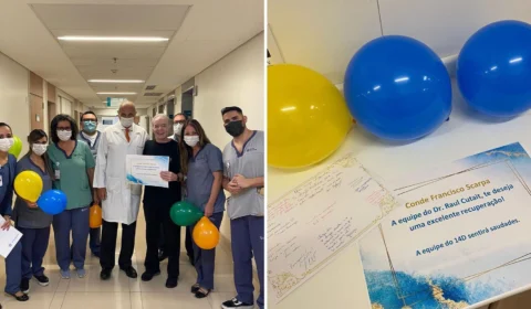 Chiquinho Scarpa recebe alta hospitalar após ficar internado por mais de três meses em SP