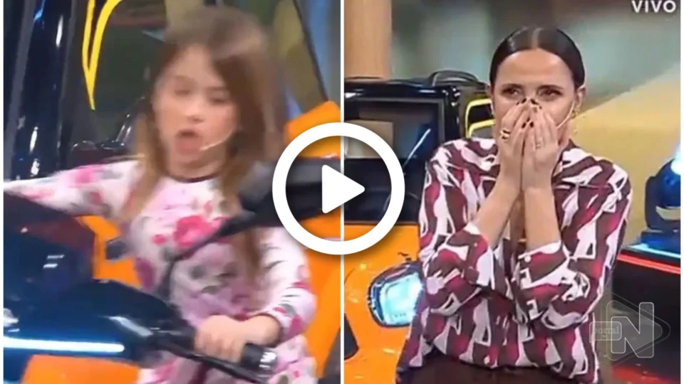 VÍDEO: ao vivo, criança acelera moto e dispara em estúdio de TV argentino