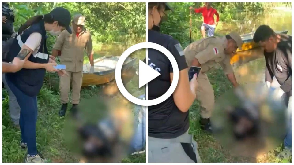 VÍDEO: corpo de homem é encontrado boiando em rio em Iranduba-AM
