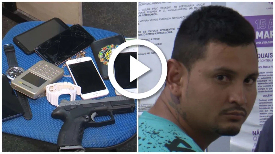 VÍDEO: suspeitos são presos com arma falsa na Zona Norte de Manaus