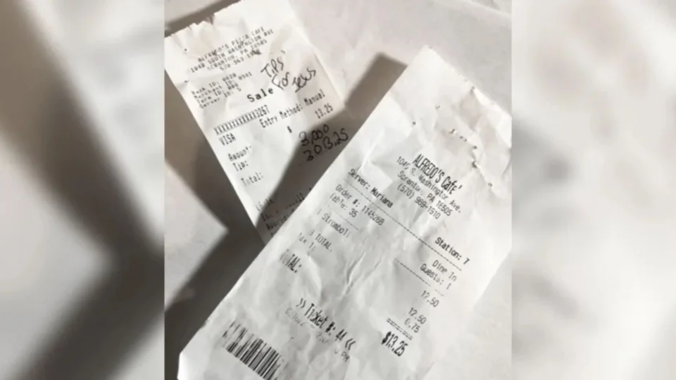 Cliente deixa gorjeta de R$ 16,4 mil após gastar R$ 73 em restaurante na Pensilvânia, EUA