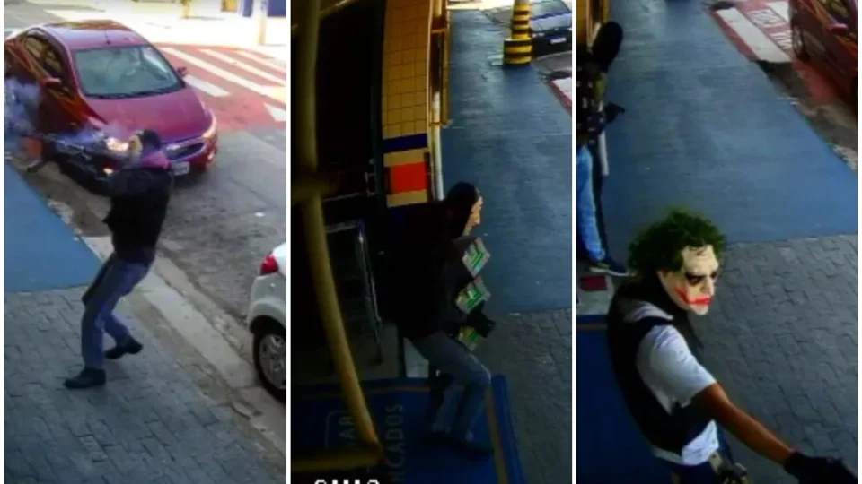 Assaltantes mascarados e fortemente armados invadem supermercado, em SP