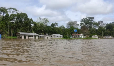 Jutaí, no AM, decreta situação de emergência por conta da cheia do Rio Jutaí