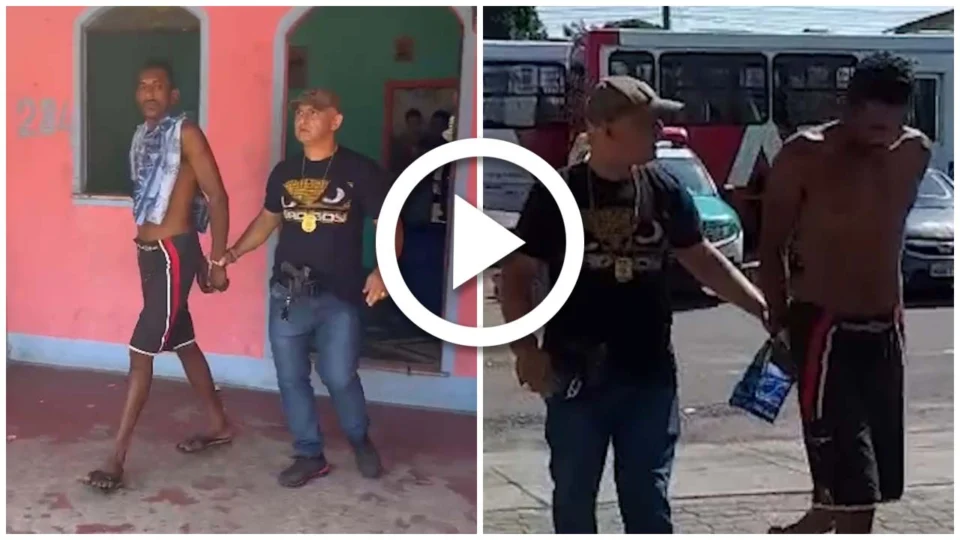VÍDEO: homem é preso por ser acusado de três homicídios na Zona Leste de Manaus