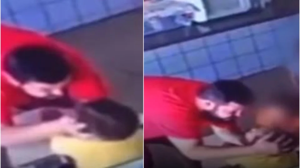 Assistente de professor é flagrado agredindo criança de 2 anos em creche no Goiás