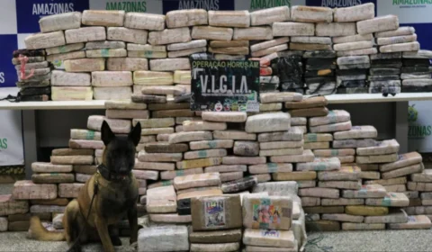 Colombiano é preso com mais de 700 kg de drogas na calha do Rio Negro, no AM