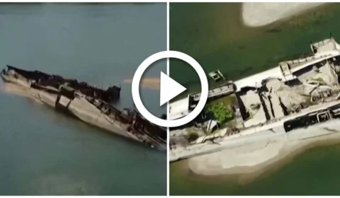 VÍDEO: seca em rio na Sérvia revela navios da 2ª Guerra Mundial