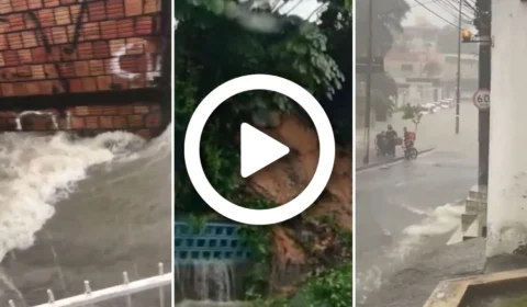 VÍDEO: forte chuva alaga avenidas e causa estragos em Manaus