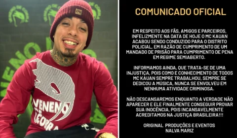MC Kauan é preso no litoral de SP por tráfico de drogas