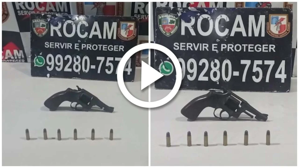 VÍDEO: adolescente é apreendido com arma de fogo em abordagem na Zona Centro-Sul de Manaus