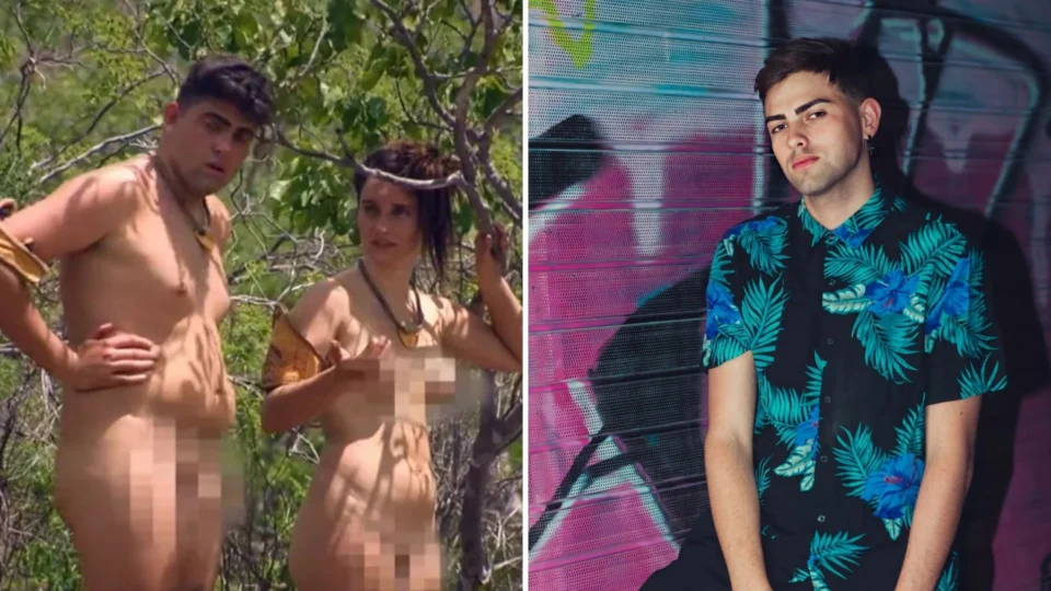 ‘Galã do TikTok’ aparece pelado em reality show, briga com companheira e vira piada na web