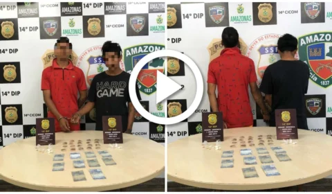 VÍDEO: dupla é presa durante operação no Bairro Redenção, Zona Centro-Oeste de Manaus