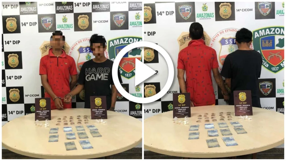VÍDEO: dupla é presa durante operação no Bairro Redenção, Zona Centro-Oeste de Manaus