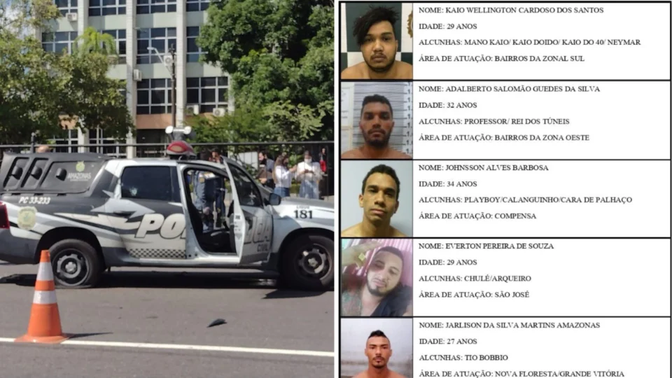 Suspeitos de envolvimento de crime em frente à Fórum de Manaus que estão foragidos são identificados pela PC-AM