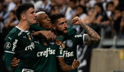 Palmeiras vai buscar empate de 2 a 2 com Atlético/MG no Mineirão pela ida das quartas da Libertadores