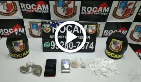 VÍDEO: homem é preso por tráfico de drogas no Bairro Educandos, na Zona Sul de Manaus