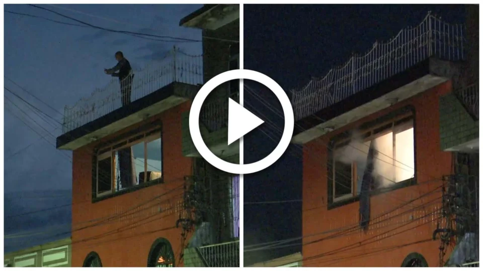 VÍDEO: explosivo é jogado dentro de prédio no Centro de Manaus