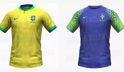 Site vaza imagens de supostas novas camisas da seleção brasileira para a Copa do Mundo