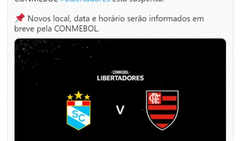 Jogo entre Sporting Cristal e Flamengo pela Libertadores da América é suspenso por crise no Peru