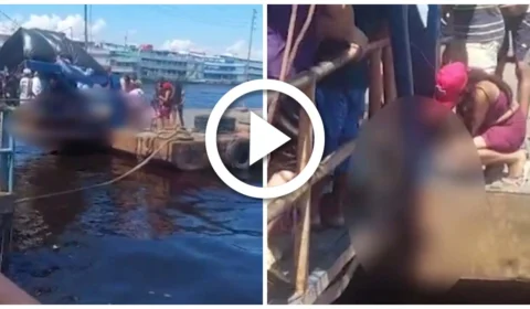 VÍDEO: homem é assassinado a tiros em balsa de Manaus