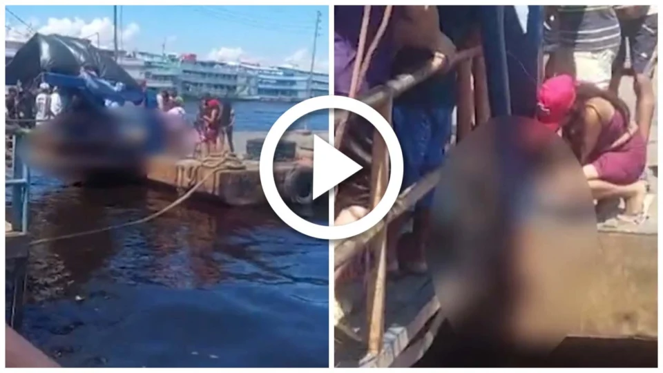 VÍDEO: homem é assassinado a tiros em balsa de Manaus