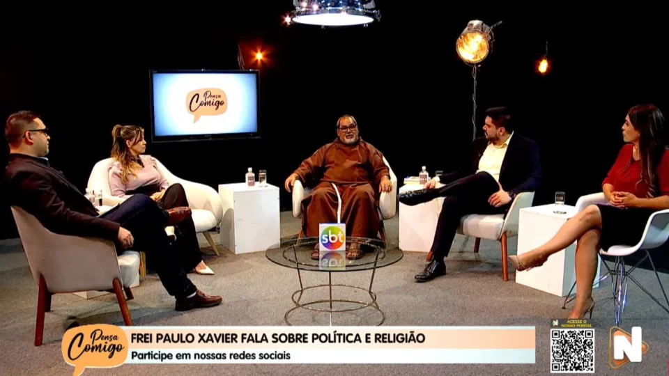 VÍDEO: veja como foi o programa ‘Pensa Comigo’ com participação do frei Paulo Xavier