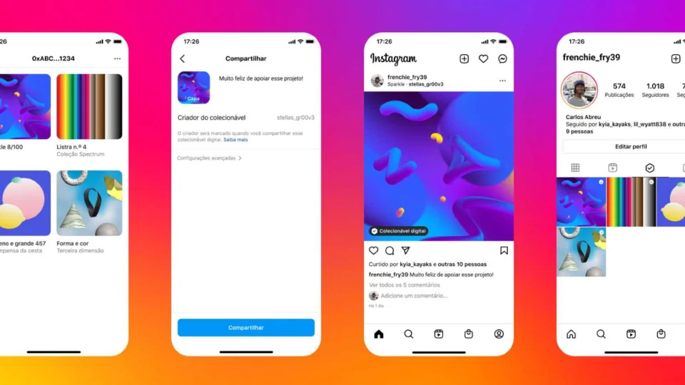 Instagram libera uso de NFTs para Brasil e mais 100 países