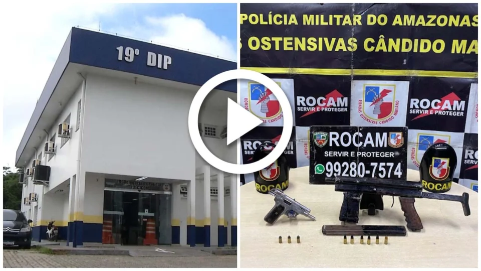 VÍDEO: polícia prende homem com submetralhadora na Zona Oeste de Manaus