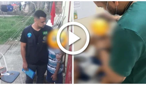 VÍDEO: menino de 8 anos é resgatado depois de ser torturado pelo pai na Zona Oeste de Manaus
