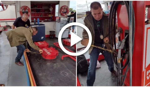 VÍDEO: em Parintins, interior do Amazonas, parte de combustível roubado é devolvida