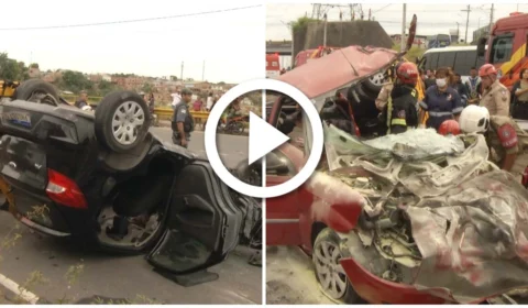 VÍDEO: acidente grave acaba com feridos na Zona Norte de Manaus