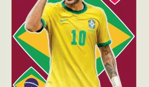 Álbum de figurinhas de jogadores que estarão na Copa do Mundo do Catar chega às bancas nesta sexta-feira (19)