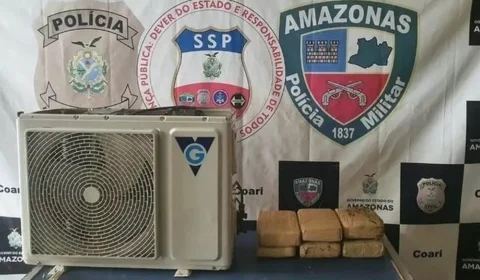 No AM, policiais encontram drogas em caixa de ar-condicionado com ajuda da cadela