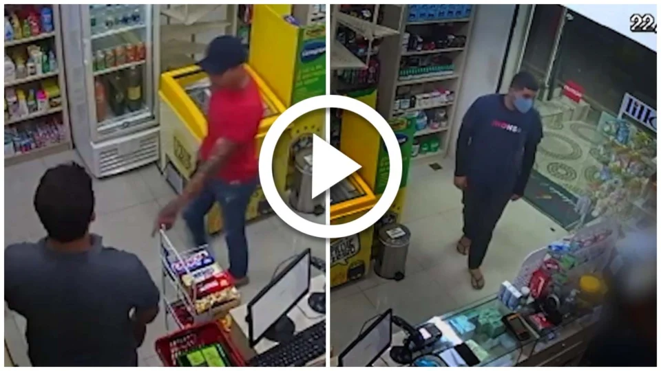 VÍDEO: drogaria é alvo de assalto no Bairro Redenção, Zona Centro-Oeste de Manaus