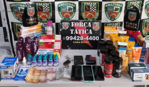 Três mulheres são presas após tentar furtar drogarias na Zona Centro-Sul de Manaus